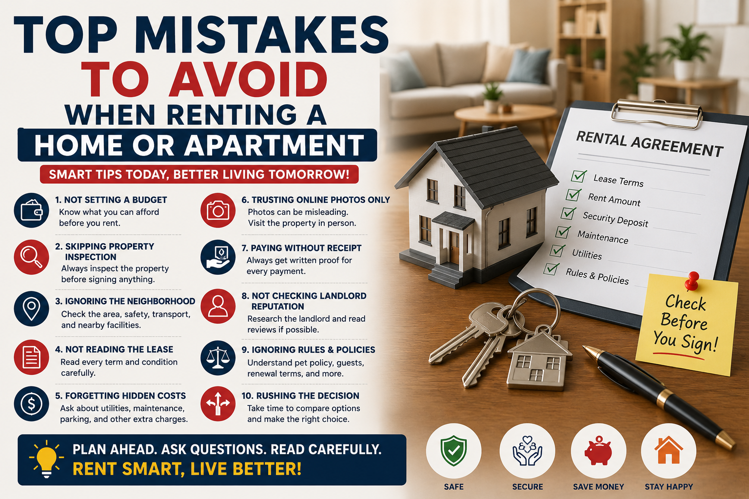 Top Mistakes to Avoid When Renting a Home or Apartment in 2026