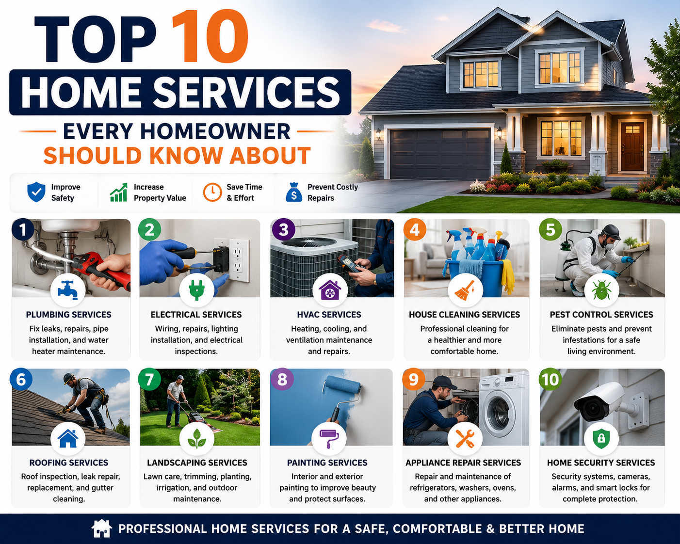 Top 10 Home Services Every Homeowner Should Know About