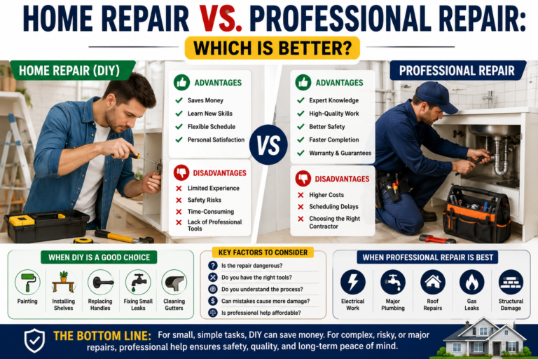 Home Repair vs. Professional Repair: Which Is Better?